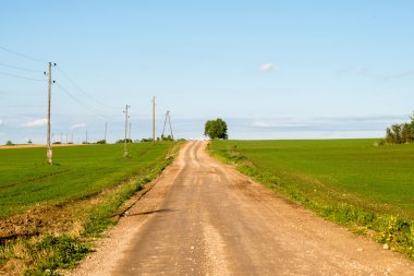 Kırsalda boş bir yol
