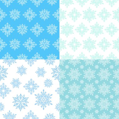 Kar taneleri Dikişsiz desen arka plan 1 ayarla