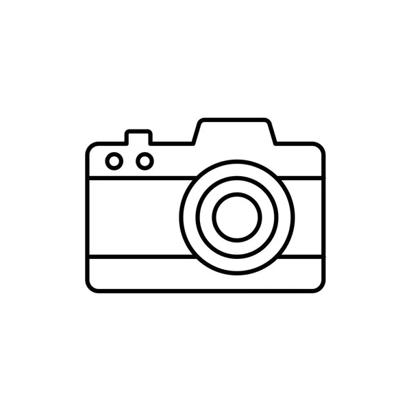 Camera Icon Outline Style Vector Illustration — Stock Vector