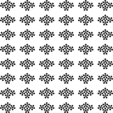 Geometrik dikişsiz desen. Geleneksel süslemesiz desen. Vektör illüstrasyonu