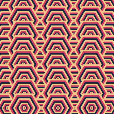 Retro geometrik şablon vektörü, soyut retro arka plan deseni. Kusursuz desen retro.