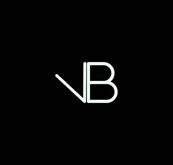 Buchstabe Alphabet Logo Design Vektor Die Initialen Der Buchstaben Und — Stockvektor