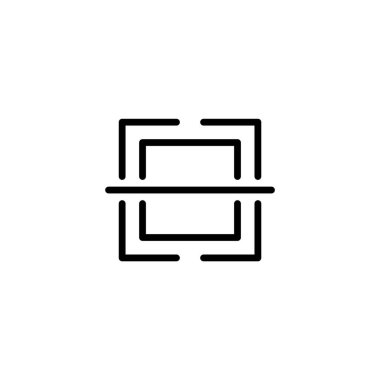 Tarayıcı simgesi. E-ticaret temalı simge tasarımı. Taslak biçimi simgesi. Vektör