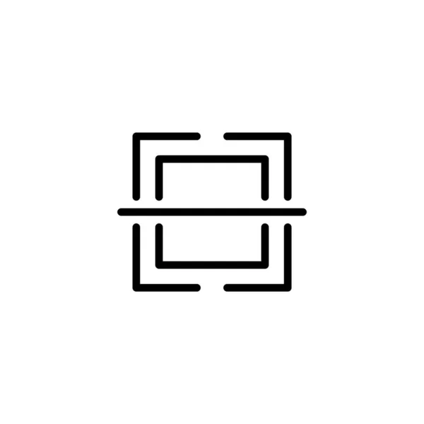Значок Сканера Дизайн Иконки Темы Электронной Коммерции Иконка Стиля Контура — стоковый вектор