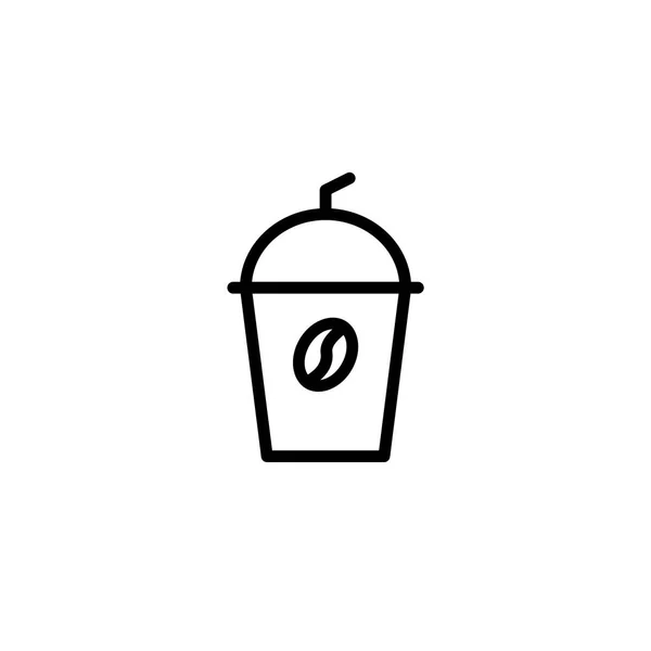 咖啡杯的图标 咖啡店和餐馆的图标设计 — 图库矢量图片