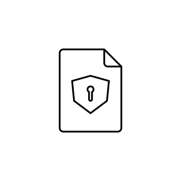 Icono Del Archivo Está Bloqueado Diseño Iconos Para Archivos Extensión — Vector de stock