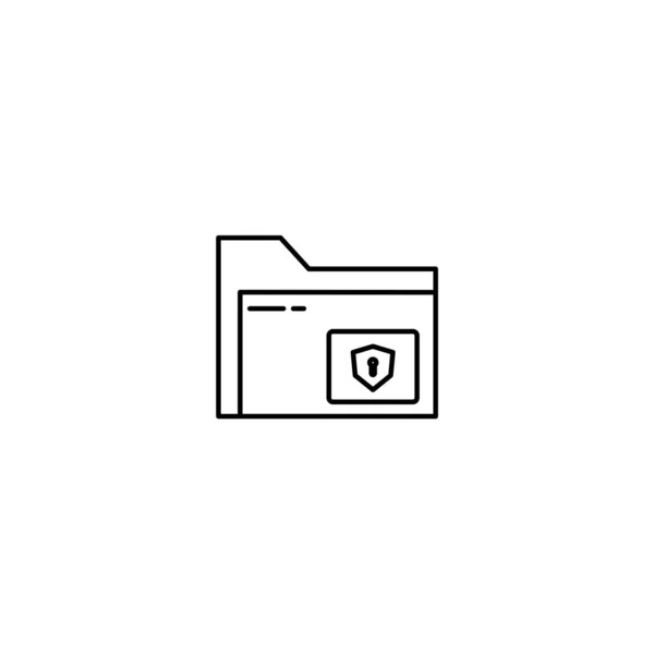 Ikon Folder Terkunci Desain Ikon Untuk Berkas Ekstensi Folder Dan - Stok Vektor