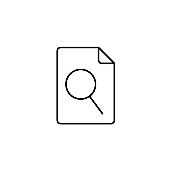 Ikon Pencarian Berkas Dokumen Desain Ikon Untuk Berkas Ekstensi Folder - Stok Vektor
