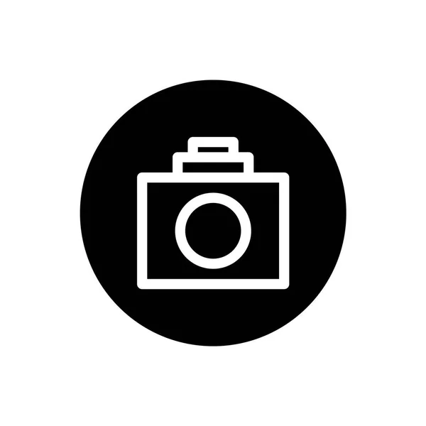 Camera Icon Camera Sign Symbol Black Style Vector — Stock Vector