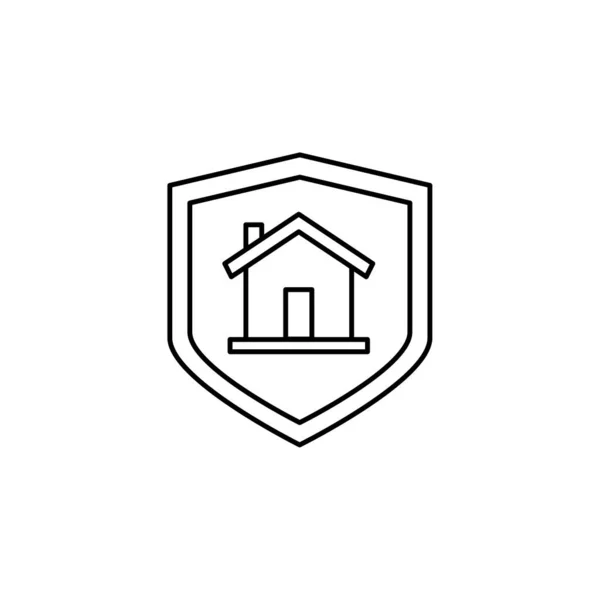 Ikona Ilustracji Inteligentnego Domu Ilustracja Technologii Inteligentnego Domu Zarysem Stylu — Wektor stockowy
