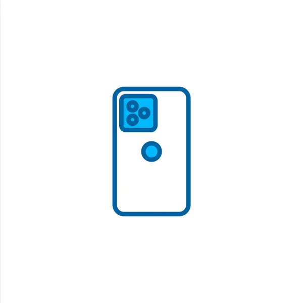 Ikona Chytrého Telefonu Modrém Stylu — Stockový vektor