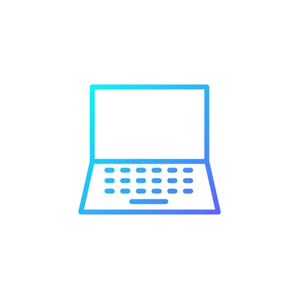 Mavi gradyan biçimli dizüstü simgesi