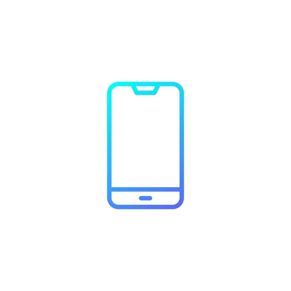 Mobile Device Icon Blue Gradient Style — Stock Vector