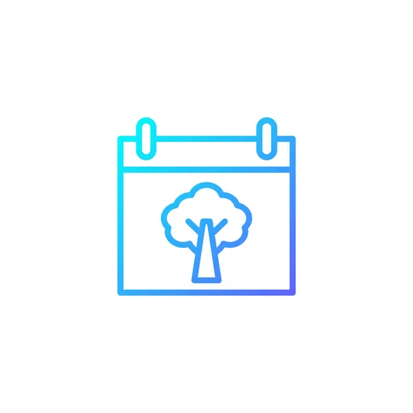 Kırpma ve tarım takvimi simgesi gradyan mavi renk biçimi