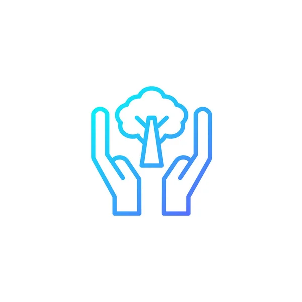 Bitki simgesini gradyan mavi renk tarzında kaydet