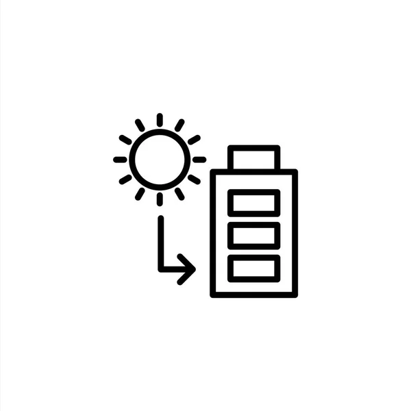Taslak biçimli güneş enerjisi simgesi