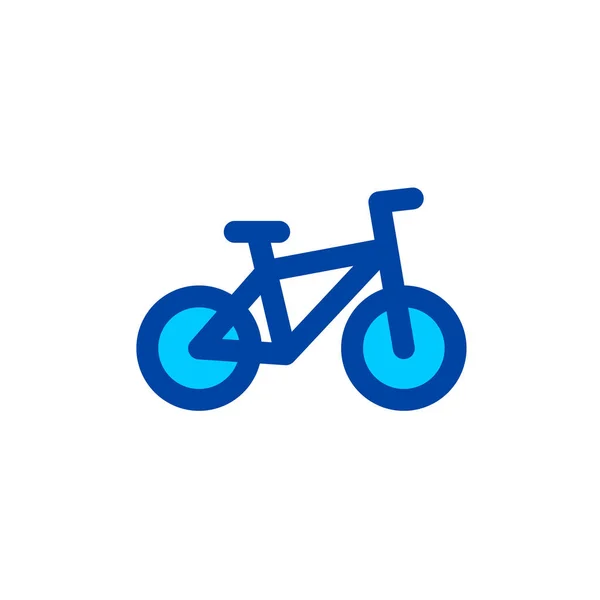 Ícone Bicicleta Estilo Cor Azul Ícone Perfeito Pixel Vetor — Vetor de Stock