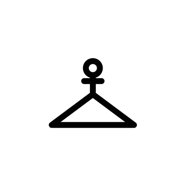 Weibliches Kleiderbügel Symbol Mit Venus Symbol Symboldesign Für Die Feierlichkeiten — Stockvektor