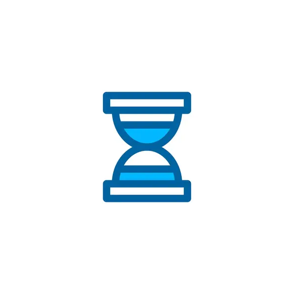 Hourglass Εικονίδιο Μπλε Χρώμα Εικονίδιο Διάνυσμα Pixel Τέλεια — Διανυσματικό Αρχείο