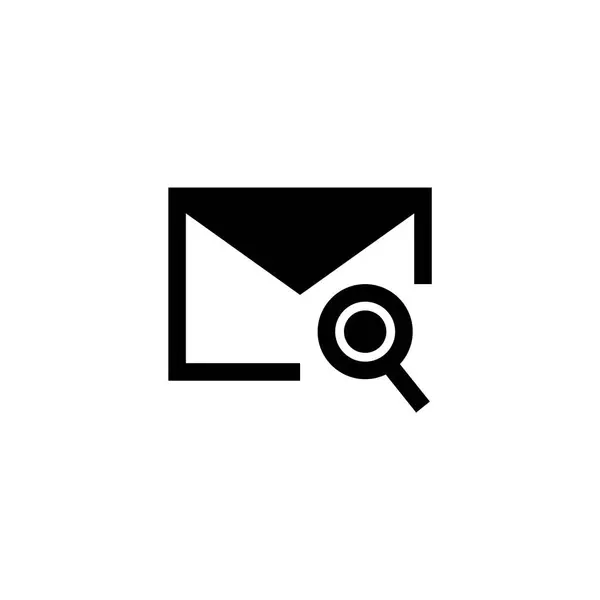 Иконка Символом Поиска Электронной Почте Стиле Глифа Символы Сообщения Электронной — стоковый вектор