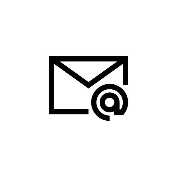 Иконка Символа Сообщения Электронной Почты Стиле Контура Символы Сообщения Электронной — стоковый вектор