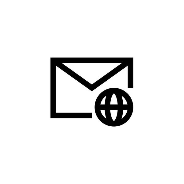 Значок Символа Электронной Почты Браузера Стиле Контура Символы Сообщения Электронной — стоковый вектор