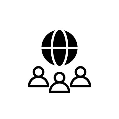 Çevrimiçi öğrenme öğrenci simgesi. Çevrimiçi öğrenim ve ev eğitimi için simgeler.