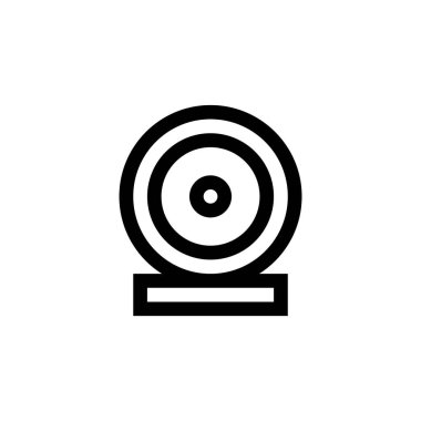 Satır biçimi ve mükemmel piksel simgesi olan Web kamerası simgesi