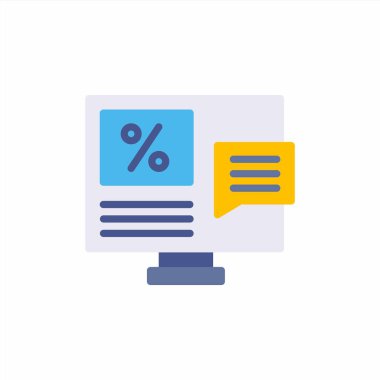 Düz stil pazarlama simgesi. Vektör simgesi illüstrasyonu