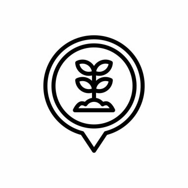 Satır biçimli konum simgesi yerleştir. Yer tutucu vektör simgesi