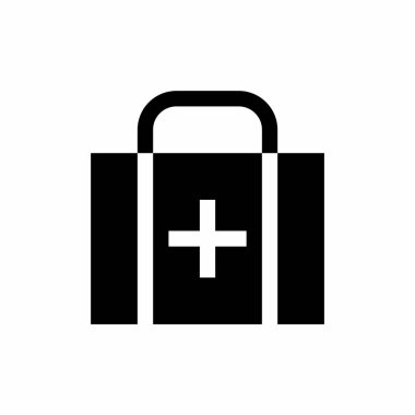 Kabartma biçimli ilk yardım çantası simgesi