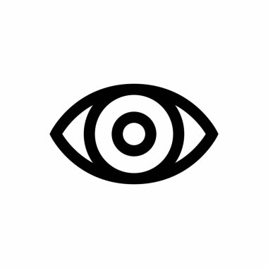 Satır biçimli göz simgesi