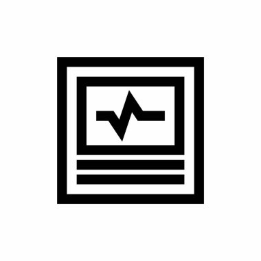 Satır biçimli kardiyogram simgesi