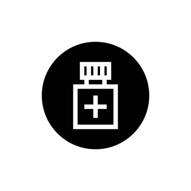 Dolu yuvarlak biçimli tıp simgesi