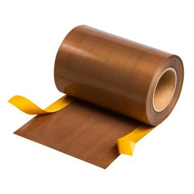 PTFE cam kumaş üzerinde beyaz backg kendinden yapışkan tabaka ile kaplı