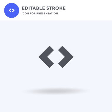 Kaynak simge vektörü, düz tabela, beyaz üzerine izole edilmiş katı resim, logo illüstrasyonu. Sunum için kaynak simgesi.