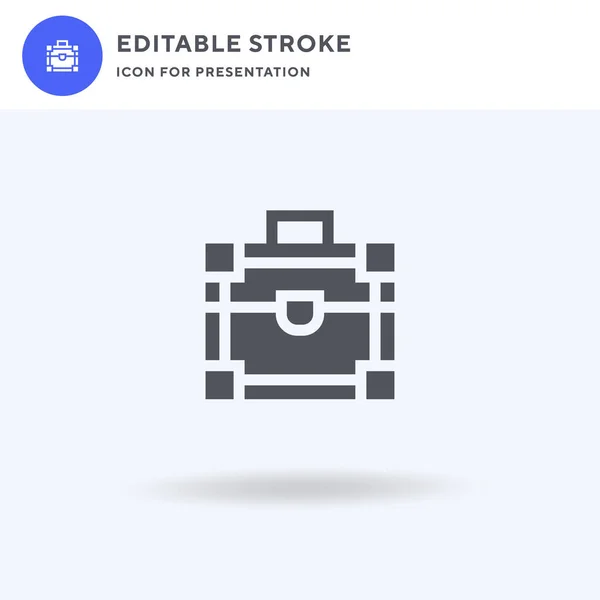Make Box Icon Vektor Gefülltes Flaches Schild Solides Piktogramm Auf — Stockvektor