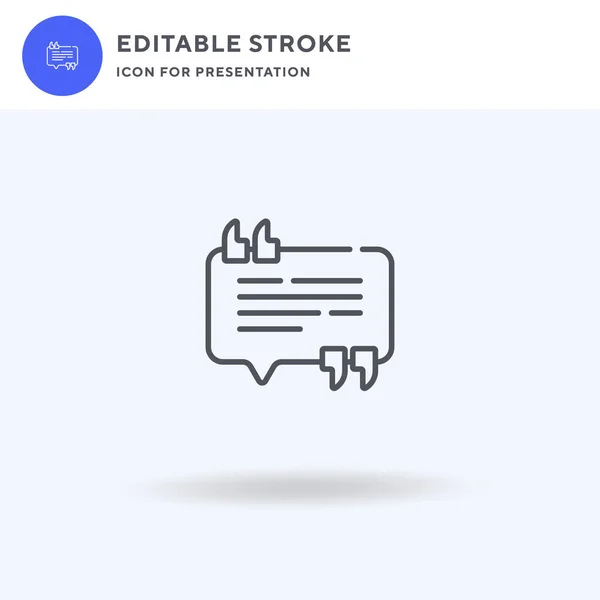 Speech Bubble Vector Icono Lleno Signo Plano Pictograma Sólido Aislado — Vector de stock