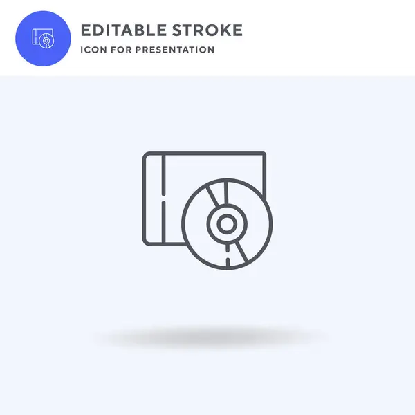 Vector Icono Reloj Signo Plano Lleno Pictograma Sólido Aislado Blanco — Vector de stock