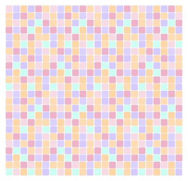 Vektör çeşitlendirilmiş çok renkli mozaik geometrik desen