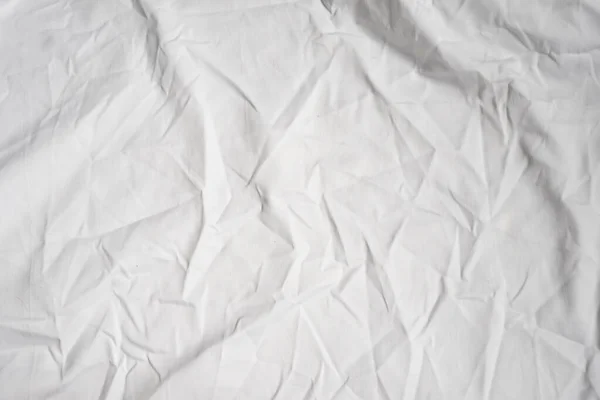 背景用白色折皱织物 — 图库照片