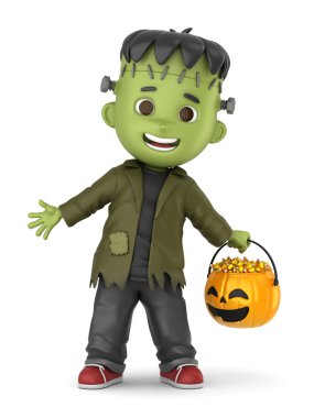 Cadılar Bayramı Frankenstein kostüm