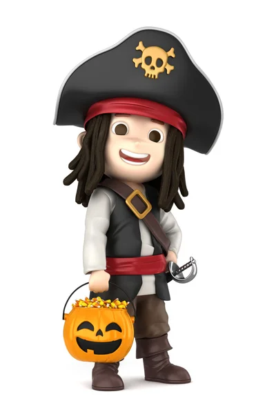Traje de pirata de Halloween —  Fotos de Stock