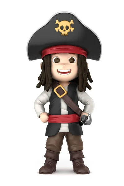 Halloween pirate costume — Stock Photo, Image