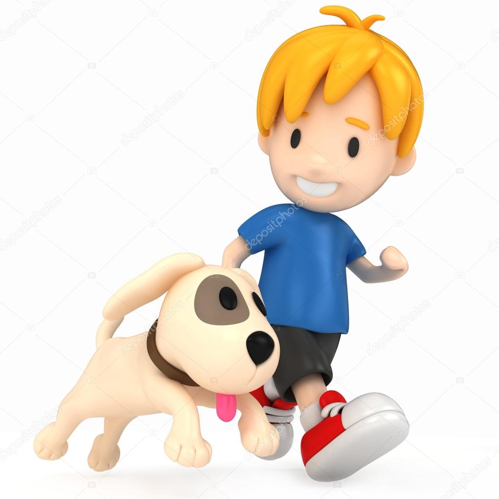 Kid and Dog