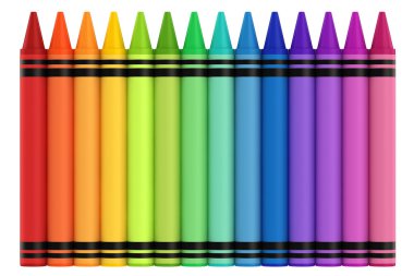 Colorful crayons clipart