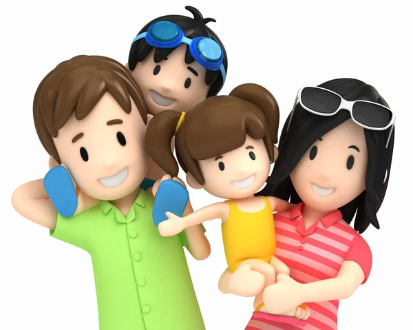 Aile yüzmek aşınmaya