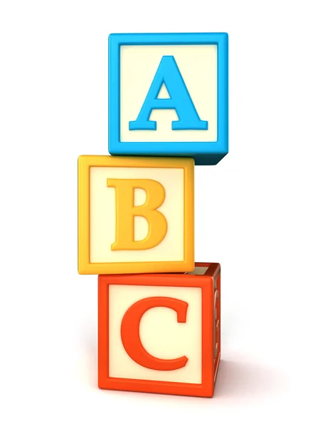 Строительные блоки ABC — стоковое фото