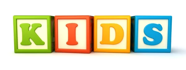 Kids Alphabet building blocks — Stock Photo, Image