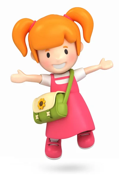 Mutlu kız atlaması